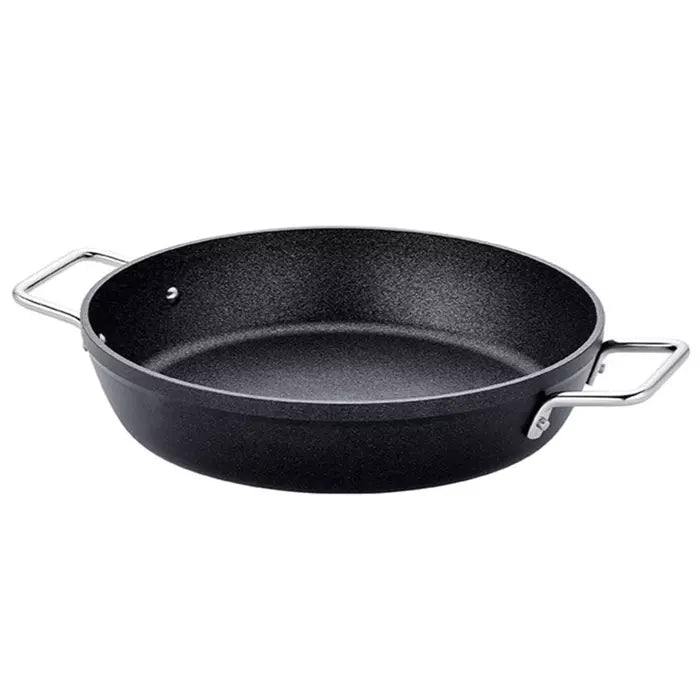 Fissler Adamant - Serveerpan - 28 cm - Dubbelhandvat - Zwart