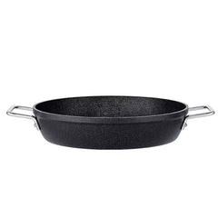 Fissler Adamant - Serveerpan - 28 cm - Dubbelhandvat - Zwart