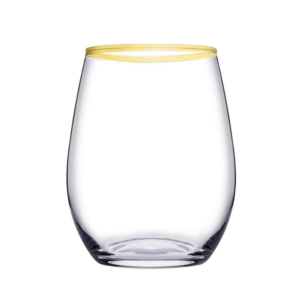 Paşabahçe Amber 420825 - Golden Touch Drinkglazen - 6 Stuks – 350 ml