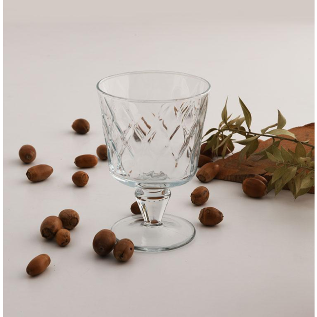 Paşabahçe Leafy 440462 – Likeurglazen – 4 Stuks – 120 ml - Glazen Op Voet