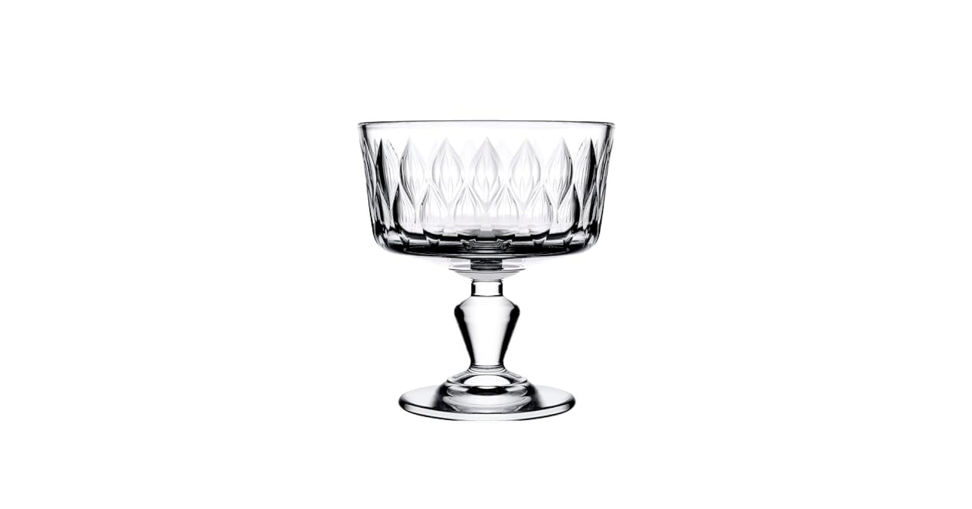 Paşabahçe Leafy 440414 – Glazen Dessertschalen – 2 Stuks – 250 ml