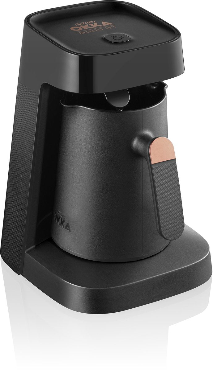 Arzum OKKA Minio Jet Turks Koffiezetapparaat OK0017-0400 | Zwart/Koper - Dubbelzijdige koffiepot - 1-5 kopjes - 480W