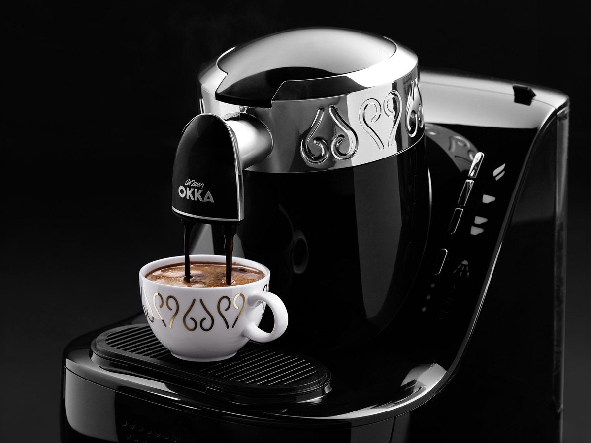 Arzum OKKA Turks Koffiezetapparaat OK001-0100 | Zwart/Chroom - 2 kopjes - Aanpasbare temperatuur - Volautomatisch - 710W