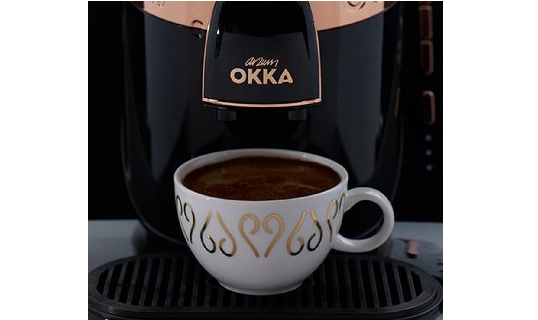 Arzum OKKA Turks Koffiezetapparaat OK001-0100 | Zwart/Koper - 2 kopjes - Aanpasbare temperatuur - Volautomatisch - 710W