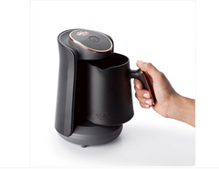 Arzum OKKA Minio Turkse Koffiemachine OK004-0400 | Zwart/Koper - Dubbelzijdige koffiepot - 4 kopjes - 480W
