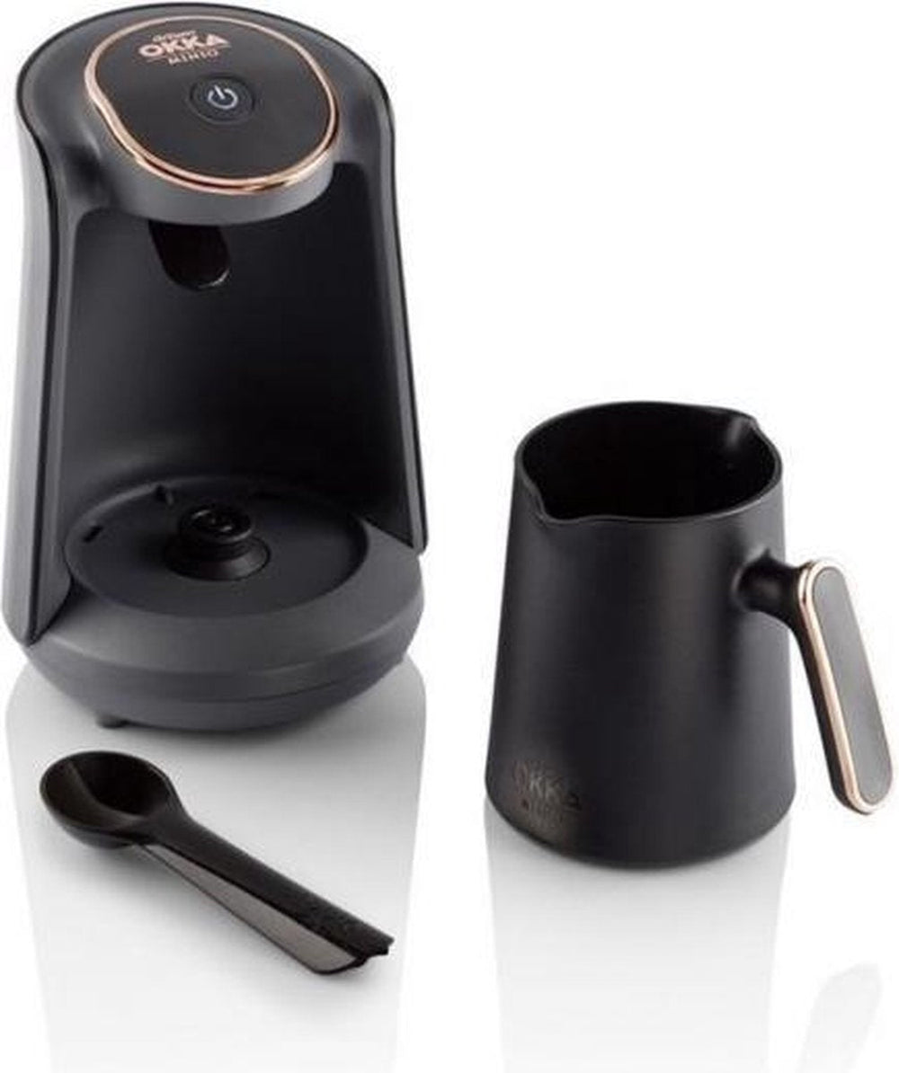 Arzum OKKA Minio Turkse Koffiemachine OK004-0400 | Zwart/Koper - Dubbelzijdige koffiepot - 4 kopjes - 480W