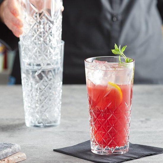 Paşabahçe Longdrink Timeless 520055 - 470 ml - 4 stuk - Stapelbaar