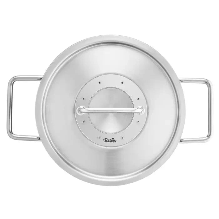 Fissler Pure Collection - Kookpan Laag met RVS Deksel - 24cm