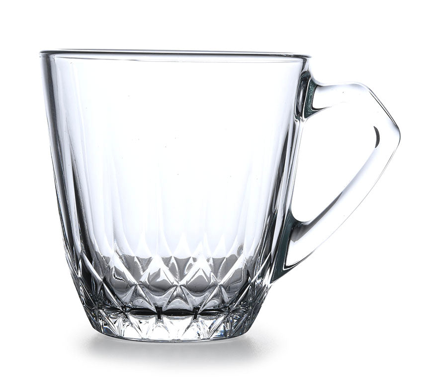Paşabahçe Mercan 55733 - Theeglazen Met Oor - Set van 2 - 160 ml