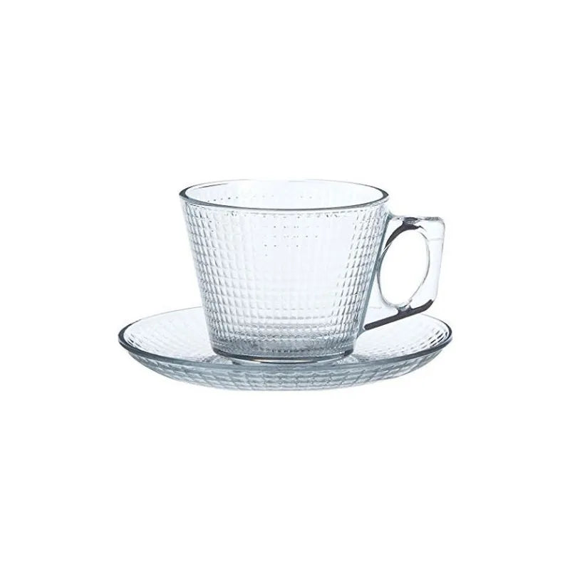Paşabahçe Generation 96636 - Glazen Theekopjes & Onderzetters - 195 ml
