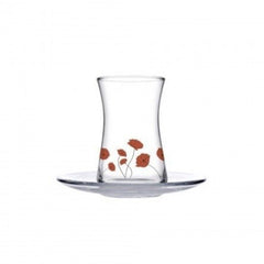 Paşabahçe Gelincik 95483 - Turkse Theeglazen Set - 12-Delig
