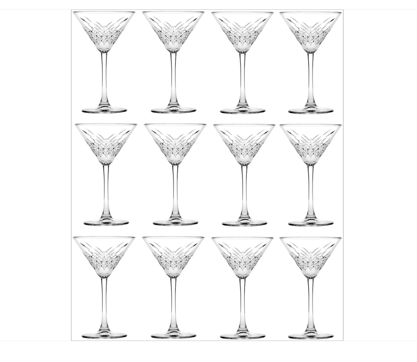 Paşabahçe Timeless Martini 440176 - Cocktailglas - Set van 12 - 230 ml