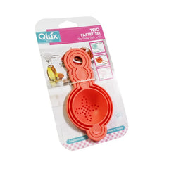 Q-Lux - Trio Bakaccessoire Set – Mini Zeef, Eierscheider en Trechter