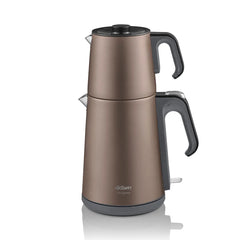Arzum cay Sefasi AR3080‑S – Taupe Elektrische Turkse Theemaker – 1650 W – 1800 ml