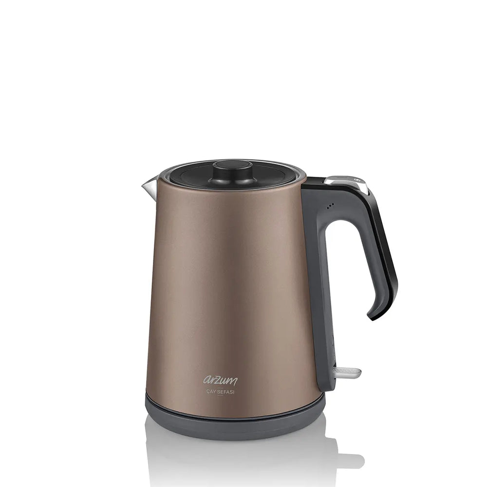 Arzum cay Sefasi AR3080‑S – Taupe Elektrische Turkse Theemaker – 1650 W – 1800 ml