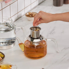 Karaca Panora - Family-Size Glazen Theepot – 1250 ml