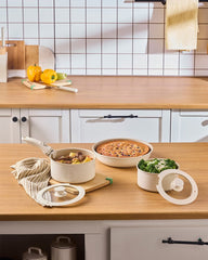 Karaca Ceramica Comfort - 6-delige Keramische Pannenset - Crème