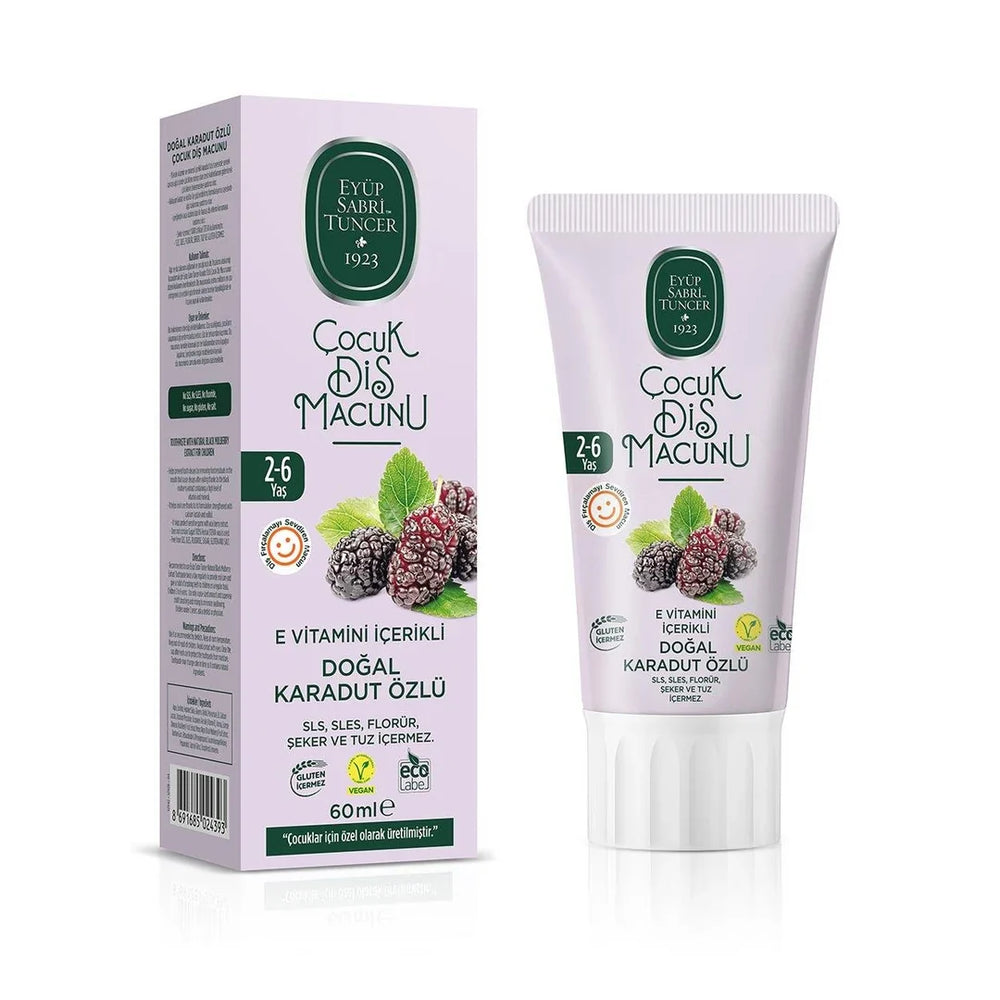 Eyüp Sabri Tuncer - Natuurlijke Tandpasta met Zwarte Moerbei-extract - Kids 2-6 Jaar – 60 ml
