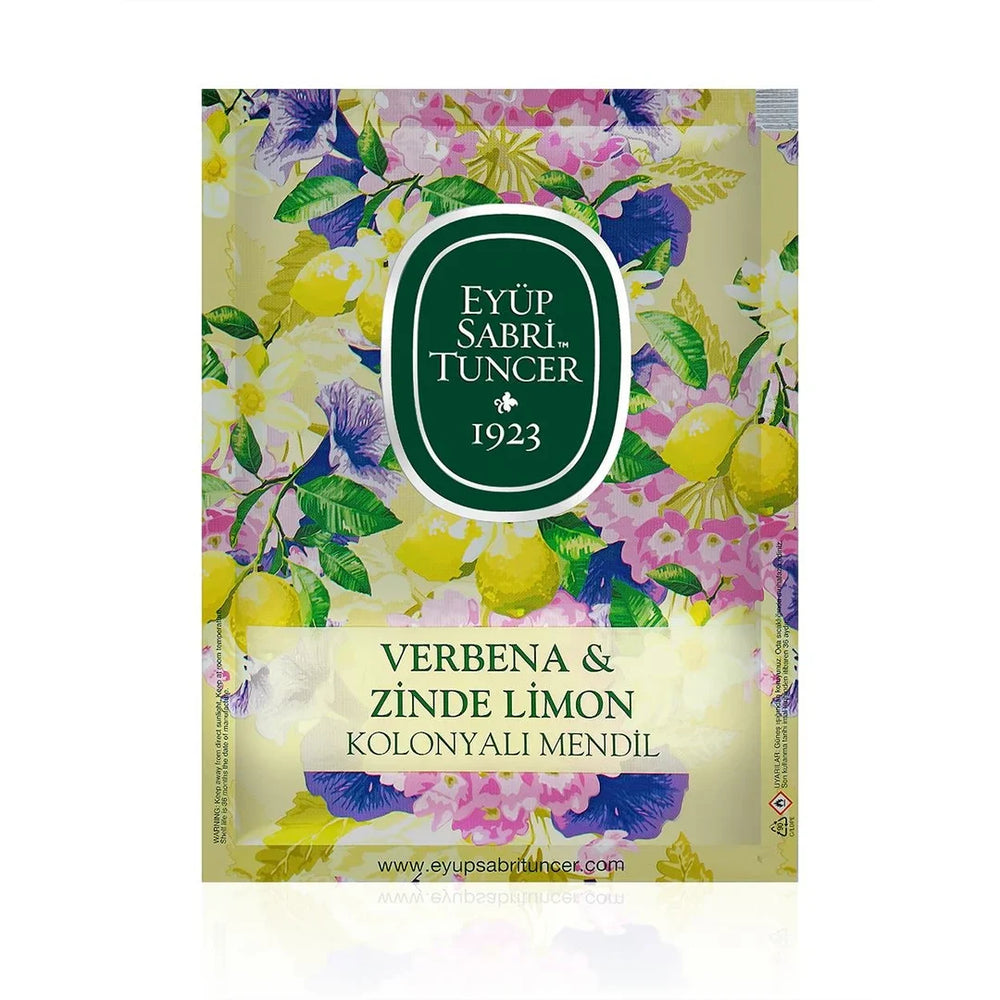 Eyüp Sabri Tuncer - Verbena & Zinde Kolonya Natte Doekjes – 50 Stuks - Groot Formaat