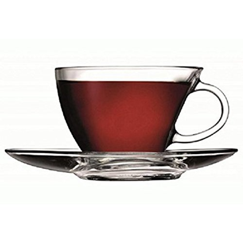 Paşabahçe Penguen - Glazen Kop & Schotel Set - 230 ml