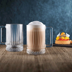 Paşabahçe Elysia 55442 - Theeglas Met Oor – 310 ml – Set van 2