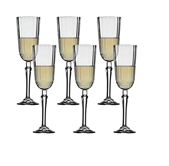 Paşabahçe Diony 440210 - Flute Glazen - Set van 6 - 125 ml