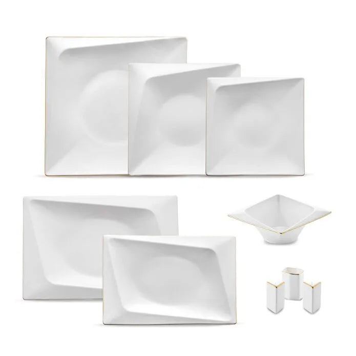 Jumbo Fold - Gold 58-delige RVS Bestekset - 12 Persoons