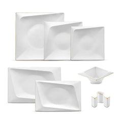 Jumbo Fold - Gold 58-delige RVS Bestekset - 12 Persoons