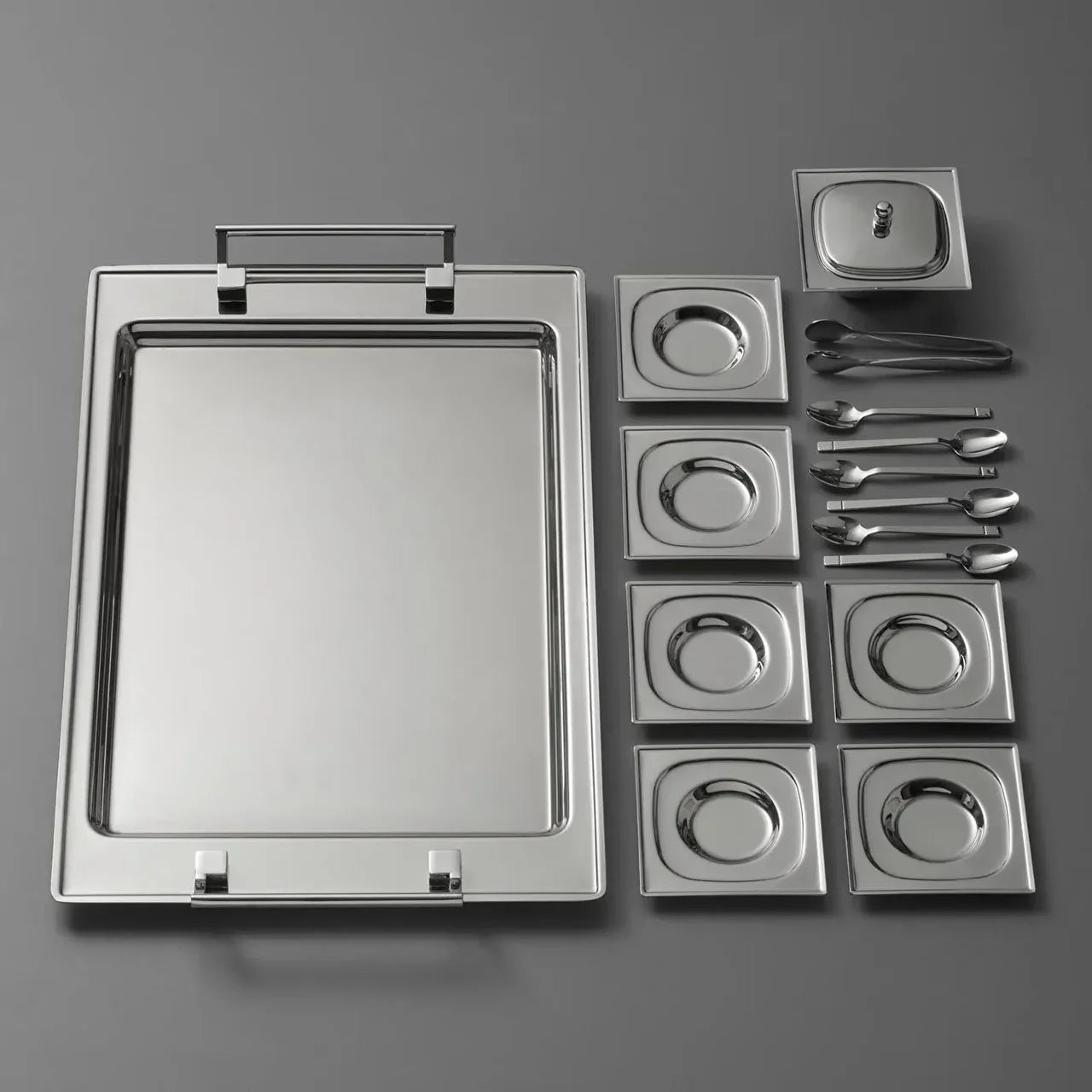 Jumbo Pluto - 16-delige RVS Theeset - Zilver