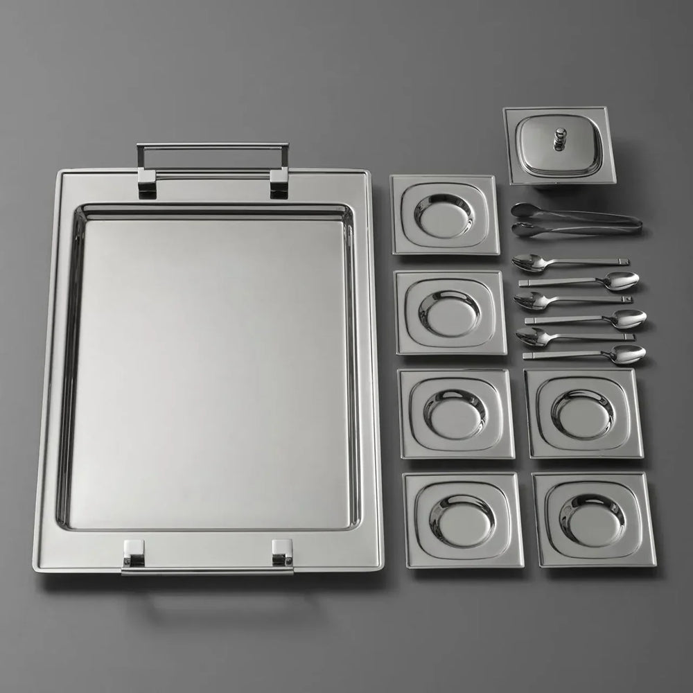 Jumbo Pluto - 16-delige RVS Theeset - Zilver