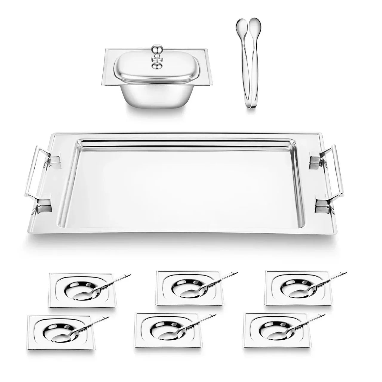 Jumbo Pluto - 16-delige RVS Theeset - Zilver