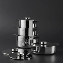 Jumbo Infinity - 8-delige 3-laags - RVS Inductie Kookset
