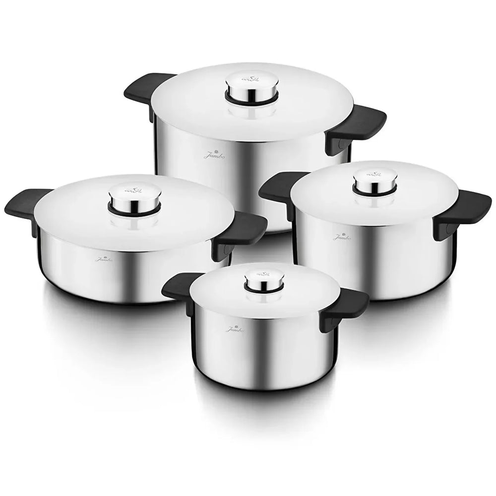 Jumbo Infinity - 8-delige 3-laags - RVS Inductie Kookset