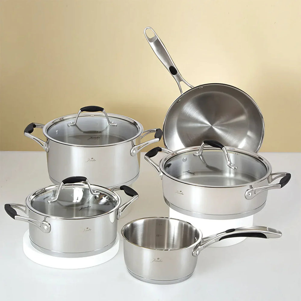 Jumbo New Stella - 8-delige RVS Inductie Kookset