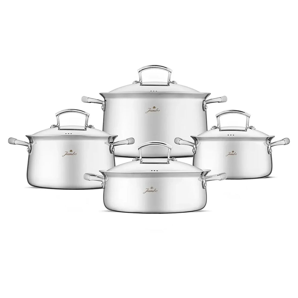 Jumbo Flame - 8-delige RVS Inductie Kookset