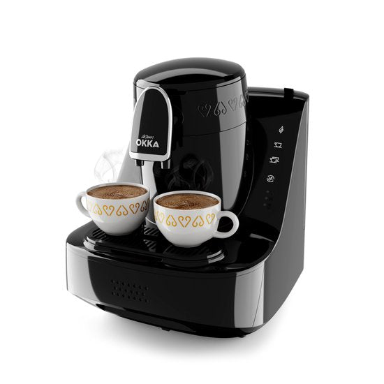 Arzum OKKA Elit OK0040-2000 - Turks Koffiezetapparaat – Zwart/Chroom – Aanpasbare Temperatuur – 710W