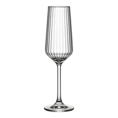 Paşabahçe Focus 440447 - Geribbelde Champagneglazen - Flute - 195 ml - Set van 6