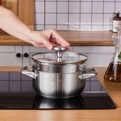 Karaca Elite - Kookpot met Deksel – 18 cm – RVS – Inductie Geschikt