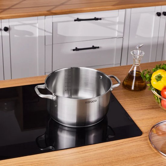 Karaca Elite Kookpan met Deksel – 26 cm – RVS – Inductie Geschikt