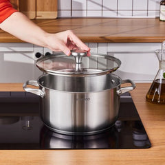 Karaca Elite - Kookpan met Deksel – 24 cm – RVS – Inductie Geschikt
