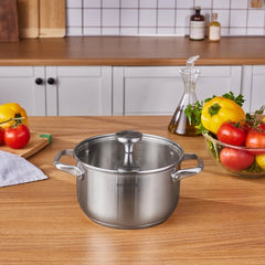 Karaca Elite Stockpot met Deksel – 20 cm – RVS – Inductie Geschikt