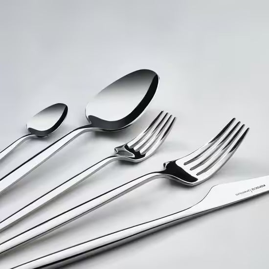Karaca Moongate 316+ Bestekset 84-Delig – Premium RVS – 12 Personen – Luxe Dinerset