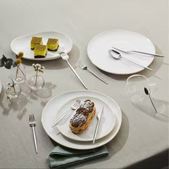 Karaca Moongate 316+ Bestekset 84-Delig – Premium RVS – 12 Personen – Luxe Dinerset