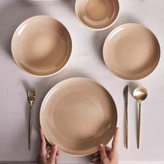 Karaca Terra 36-Delig Servieset – Creme – 8 Personen – Stoneware Dinerset