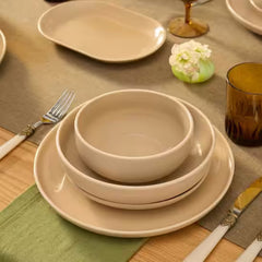 Karaca Terra 36-Delig Servieset – Creme – 8 Personen – Stoneware Dinerset