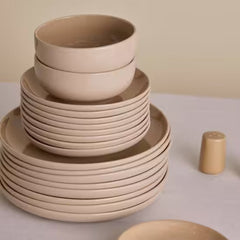 Karaca Terra 36-Delig Servieset – Creme – 8 Personen – Stoneware Dinerset