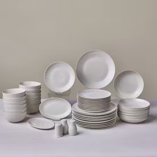Karaca Forever Bone Artiste - Porseleinen 53-Delige Servies Set - 12-Persoons