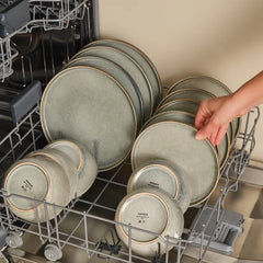 Karaca Earth Collection Skal - Steengoed 55-delige Eetserviesset- 12-persoons