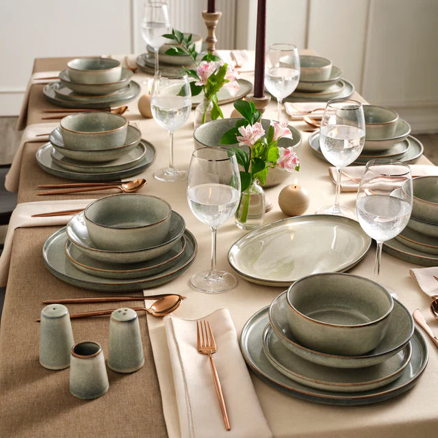 Karaca Earth Collection Skal - Steengoed 55-delige Eetserviesset- 12-persoons