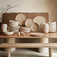 Karaca Earth Collection Cupid - Steengoed 55-delig Serviesset - 12 Persoons
